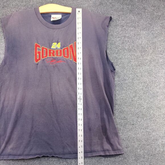 Chase Authentics Men's Jeff Gordon #24 Tank Top Blue XL Sleeveless NASCAR - Picture 11 of 13